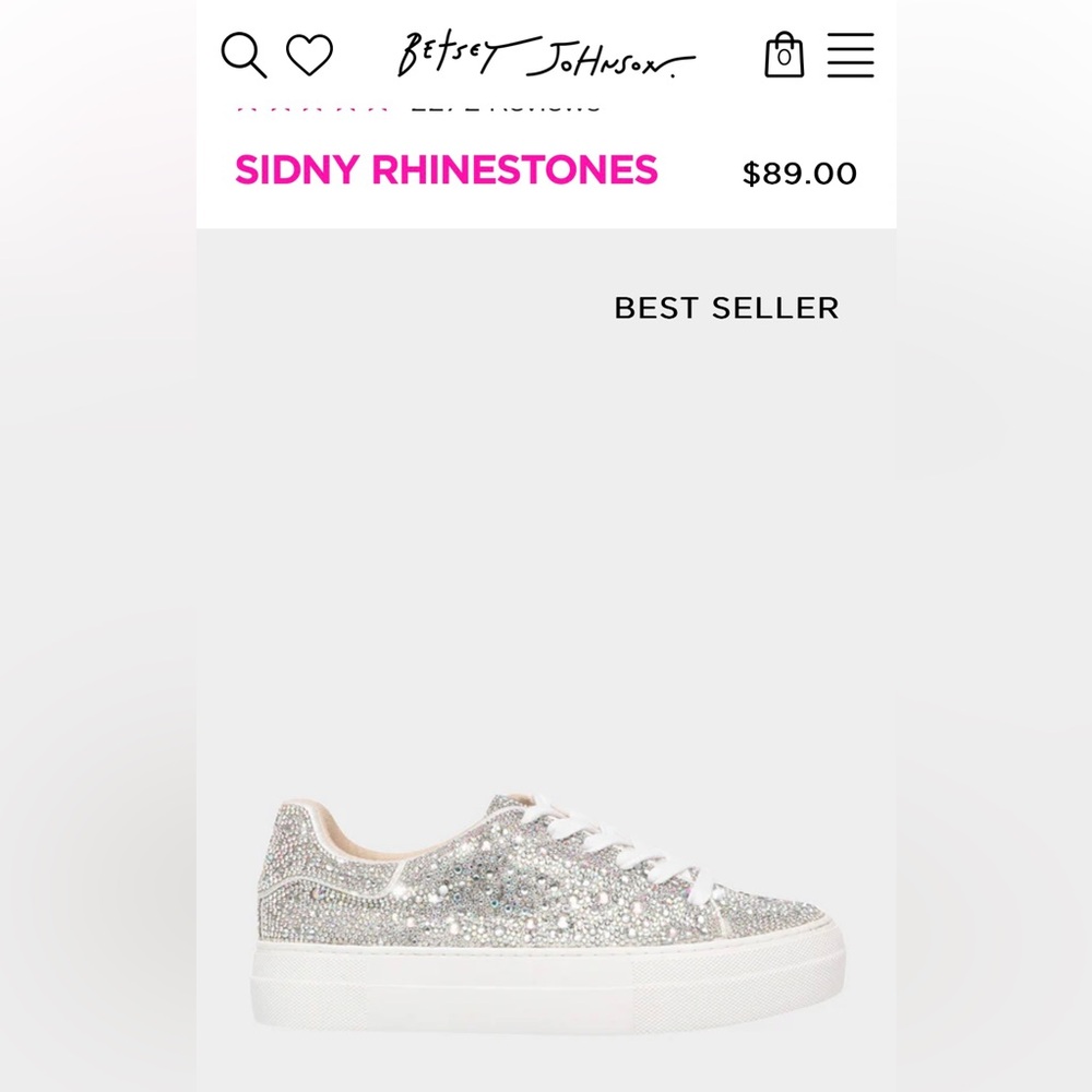Betsy Johnson rhinestone sneaker